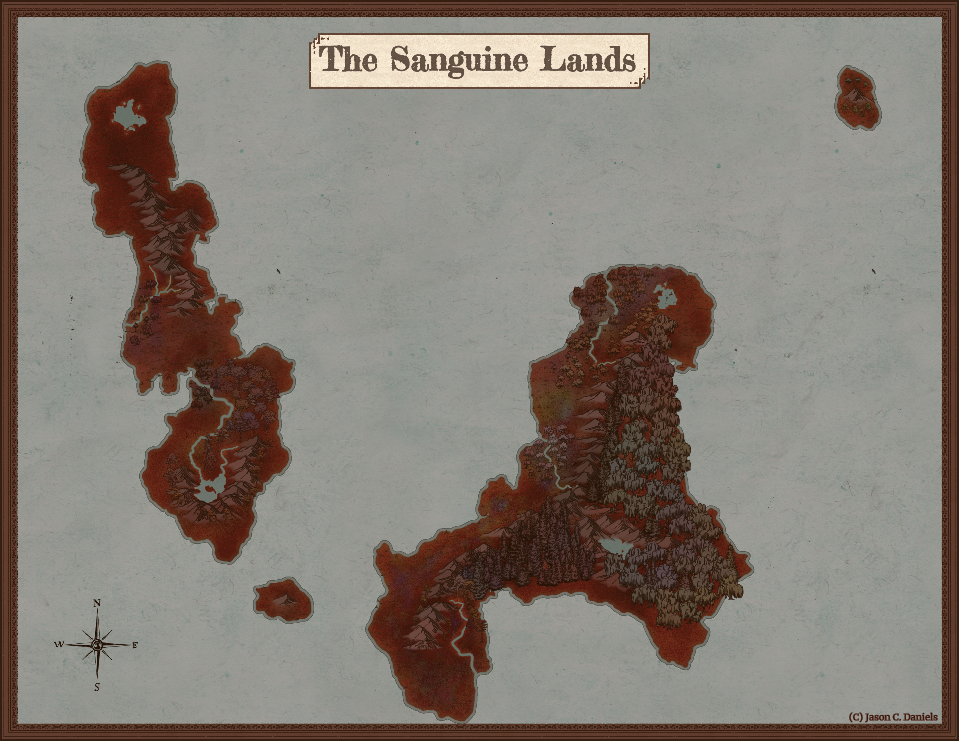 Map of The Sanguine Lands